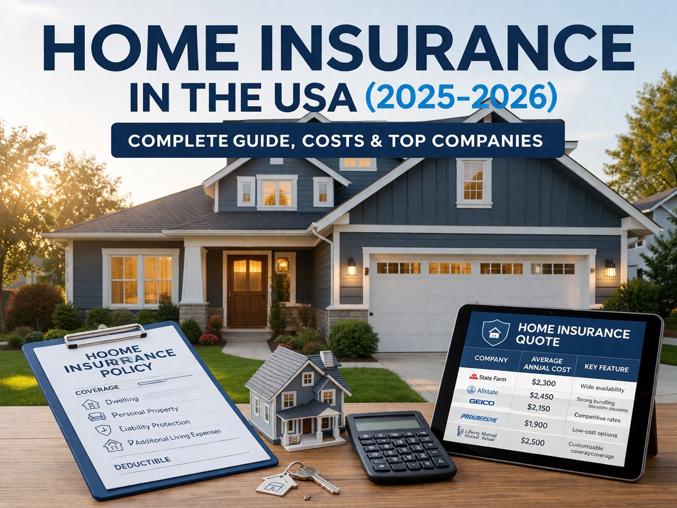 Home Insurance in USA (2025–2026 Complete Guide)